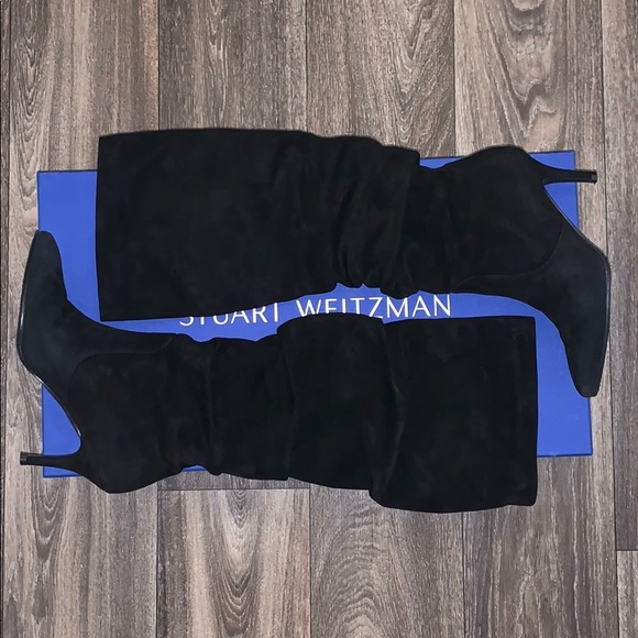 Stuart Weitzman Shoes - STUART WEITZMAN SUEDE SLOUCH BOOT